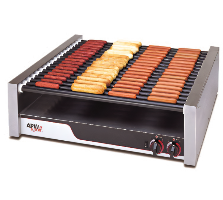 Product image #1 for APW Wyott X*PERT HotRod 18-Roller Countertop Electric Hot Dog Roller Grill