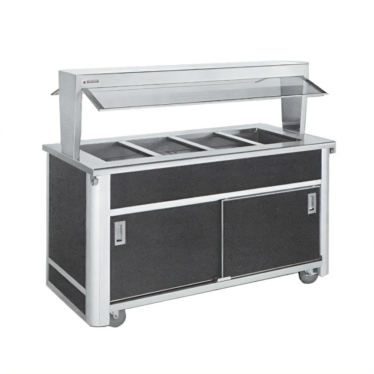 Product image #1 for Atlas Metal BLC-2-BU 2-Pan Mobile Iced Cold Food Serving Counter