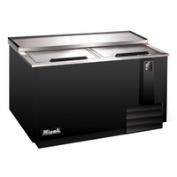 Migali Competitor Series® 65-Inch Wide Bottle Cooler, 18 Cu. Ft., Sliding Lids, Side-Mount Self-Contained Refrigeration