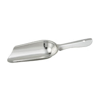 Winco 4 oz Stainless Steel Round-Bottom Ice Scoop