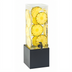 Thumbnail image #1 for Cal-Mil Midnight Bamboo 3-Gallon Square Beverage Dispenser with Drip Tray Base
