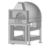 Thumbnail image #1 for Marra Forni Enclosed Facade Wood-Fired Brick Pizza Oven with Stand, 59-Inch Round Deck
