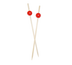 Thumbnail image #1 for Red Ball-Top Wooden Cocktail & Party Picks, 25 Per Pack, 100 Packs Per Case