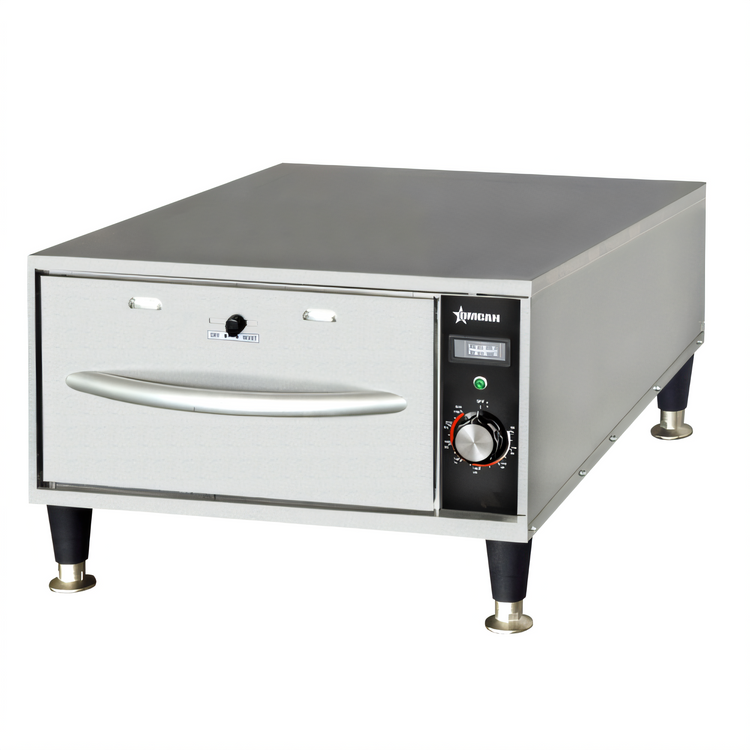 Product image #1 for Omcan Narrow Freestanding Warming Drawer, 1 Drawer, Stainless Steel