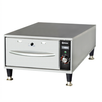 Omcan Narrow Freestanding Warming Drawer, 1 Drawer, Stainless Steel