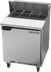 Thumbnail image #1 for Beverage-Air SPE27HC-B 27-Inch 1-Door Sandwich Prep Table Refrigerator with 8-Pan Top and 10-Inch Cutting Board
