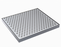 Krowne 9 Inch x 8 Inch Brushed Stainless Steel Drip Tray