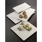 Thumbnail image #1 for American Metalcraft MEL189 Flat Rectangular Melamine Platter, White, 18-1/4" x 9" Case of 8