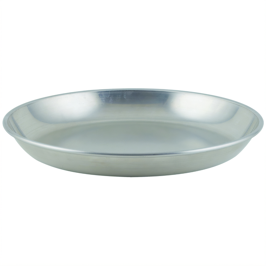 Product image #1 for Winco 12-Inch Round Brushed Aluminum Seafood Tray, 75 oz.