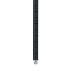 Thumbnail image #1 for Metro Super Erecta qwikSLOT 63PQBL Stationary Wire Shelving Post, 63-9/16"H, Black Epoxy, 1" Slot Intervals