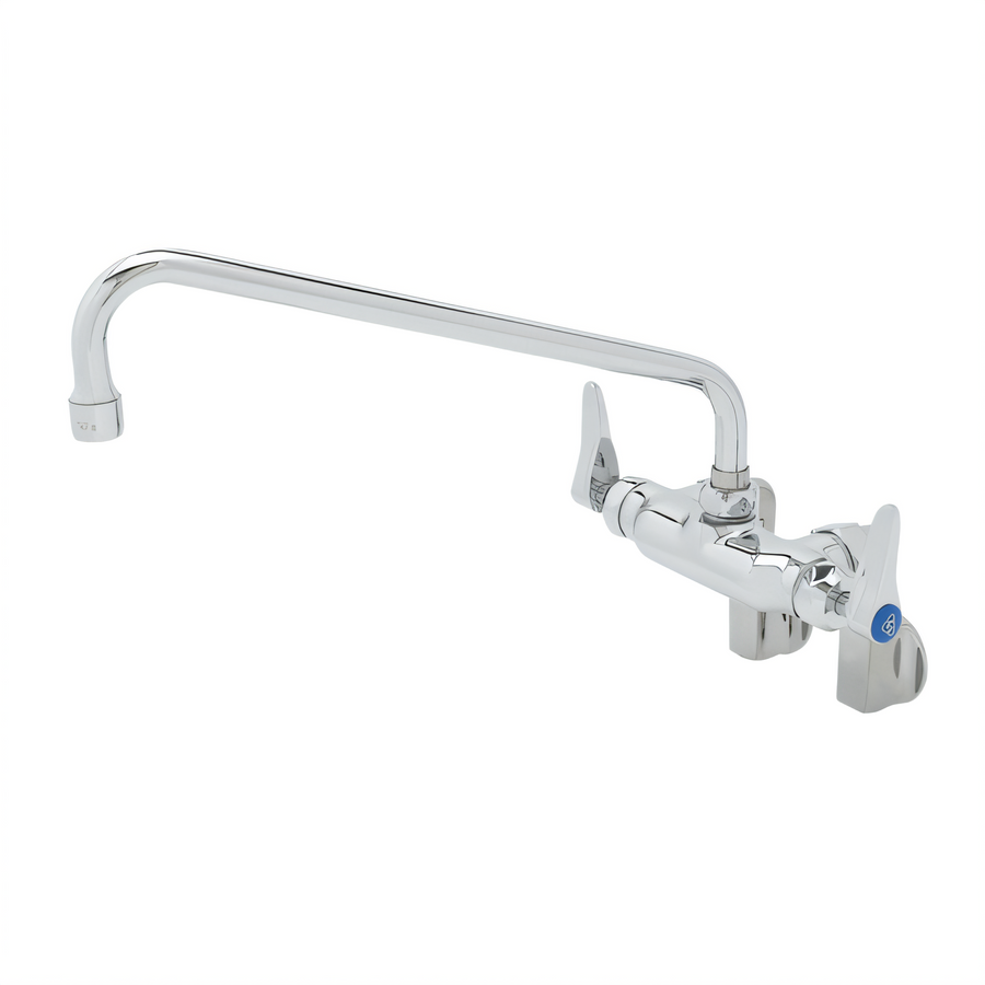 Product image #1 for Wall-Mount Double Pantry Faucet with 12-Inch Swing Spout