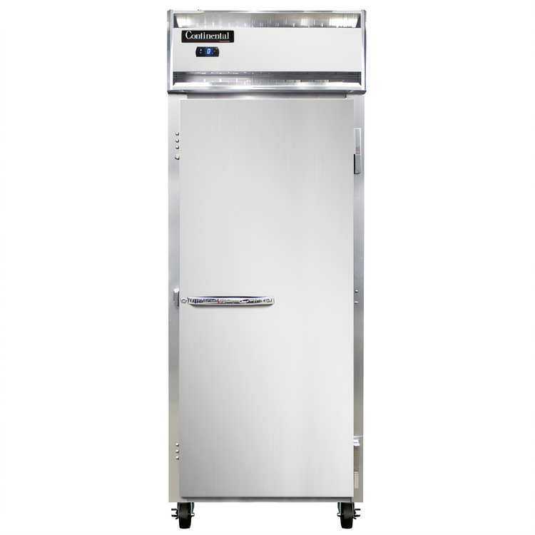 Product image #1 for Continental Refrigerator 1FESNSA One-Section Extra-Wide Stainless Steel Shallow Depth Reach-In Freezer