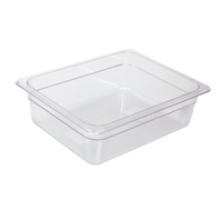 Crestware Half-Size Clear Polycarbonate Food Pan, 8-Inch Deep