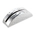 Thumbnail image #1 for American Metalcraft Half Moon Aluminum Hammered Menu Card Holder