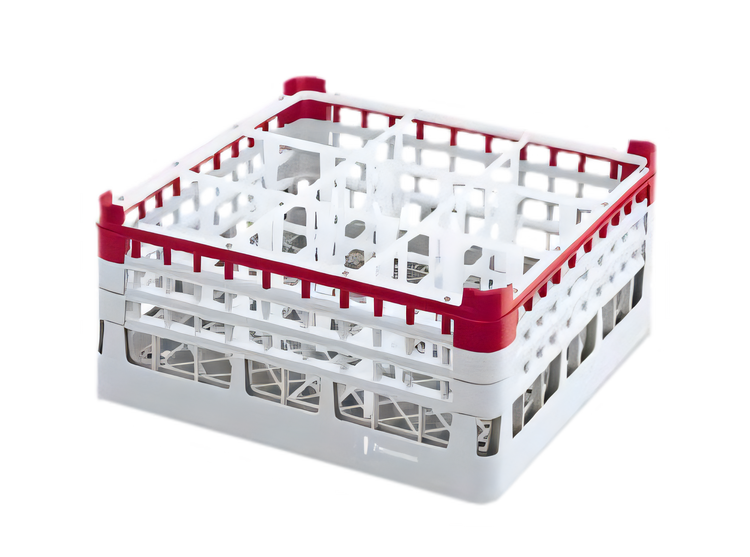 Product image #1 for Signature Full-Size 25-Compartment XX-Tall Plus Glass Rack, Light Green with Grey Extenders