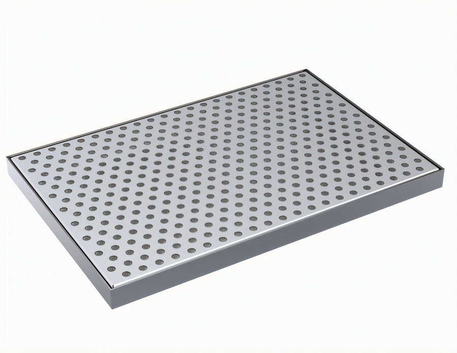 Product image #1 for Krowne 12-Inch x 8-Inch Brushed Stainless Steel Beverage Drip Tray