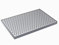Krowne 12-Inch x 8-Inch Brushed Stainless Steel Beverage Drip Tray