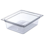 Thumbnail image #1 for CFS Brands StorPlus™ 10221B07 Clear Polycarbonate 1/2-Size Food Pan, 4" Deep, 5.5 Qt Case of 6