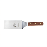 Praxis Square Edge Turner with Rosewood Handle, 6 x 3 Inch Blade, 13.5-Inch Overall Length
