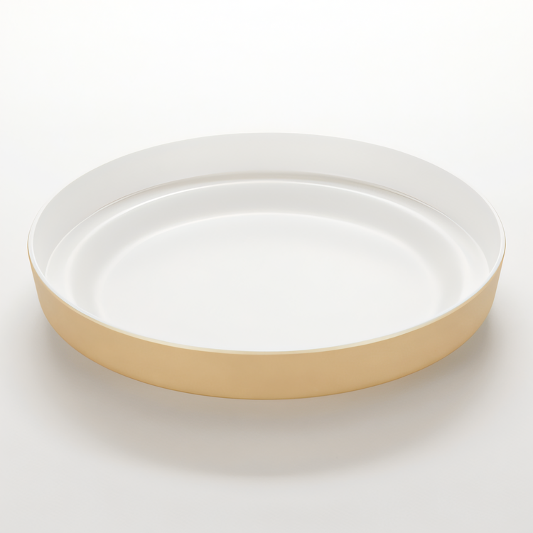 Product image #1 for American Metalcraft 13-Inch Gold Melamine Round Seafood Tray