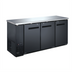 Thumbnail image #1 for Omcan USA 73-Inch Three-Section Reach-In Back Bar Cooler with Solid Doors and Stainless Steel Top