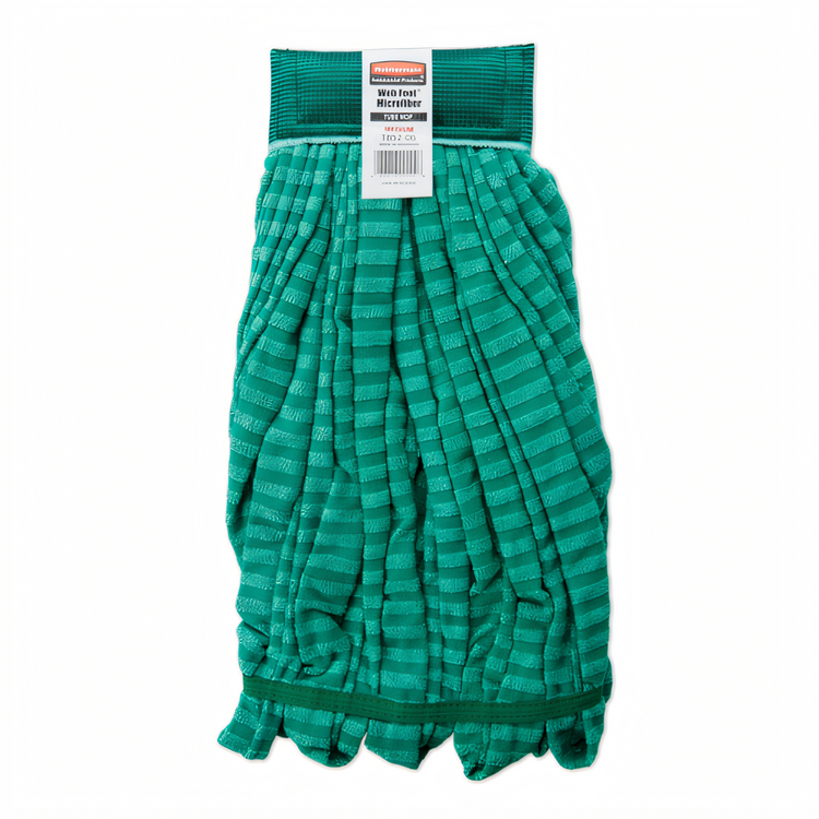 Product image #1 for Web Foot Medium Microfiber Tube Mop Head, Green, 5-Inch Headband