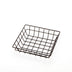 Thumbnail image #1 for American Metalcraft Black Iron Square Wire Grid Serving Basket, 8 x 8 x 2 Inches