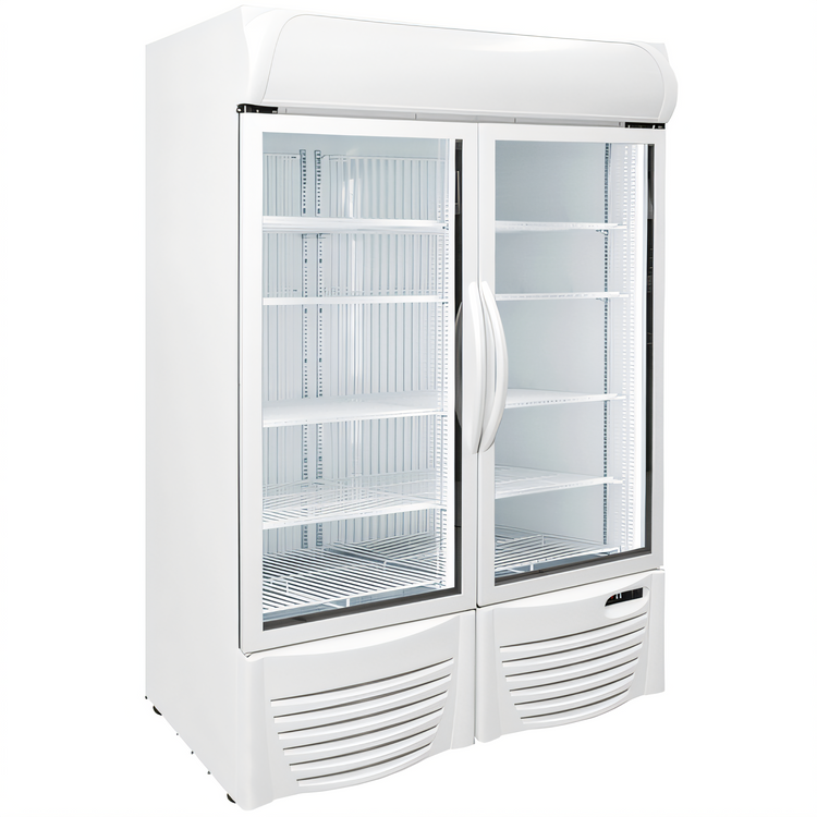 Product image #1 for Excellence GDF-43 Two-Section Low Temp Glass Door Merchandiser Freezer