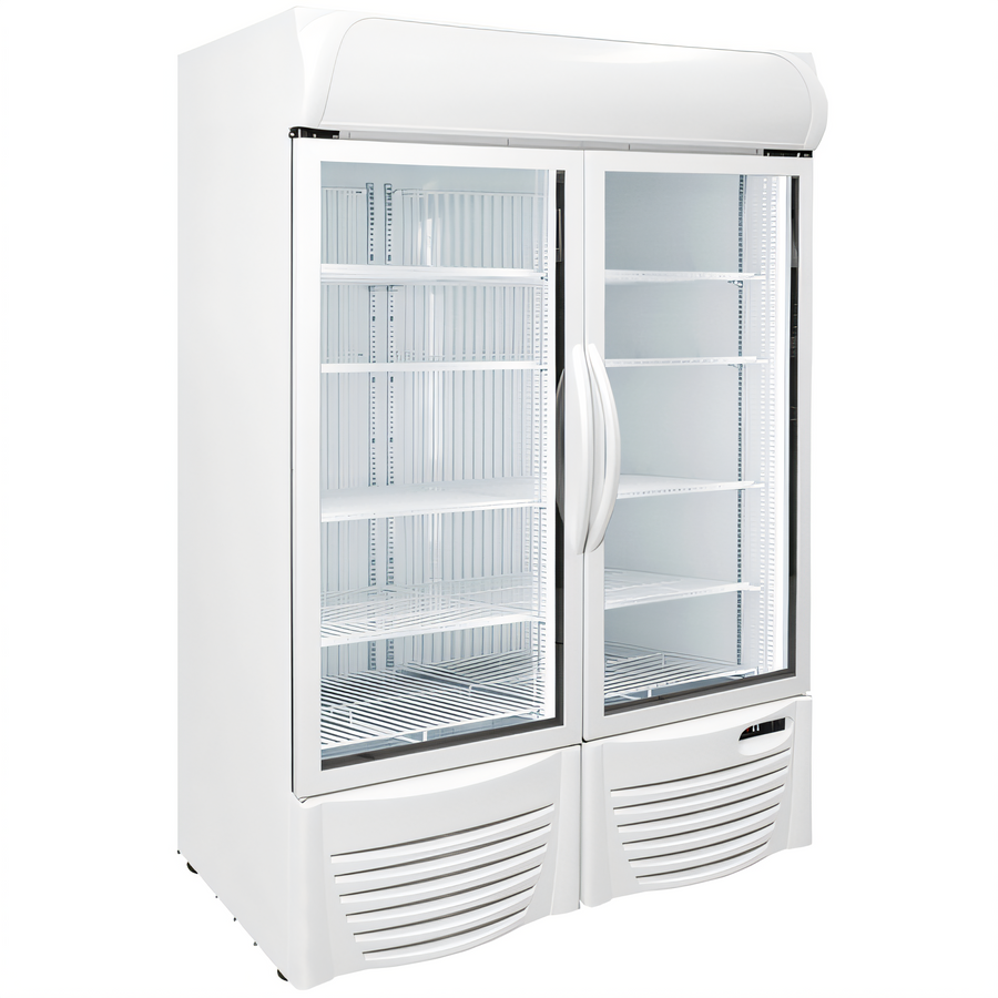Product image #1 for Excellence GDF-43 Two-Section Low Temp Glass Door Merchandiser Freezer