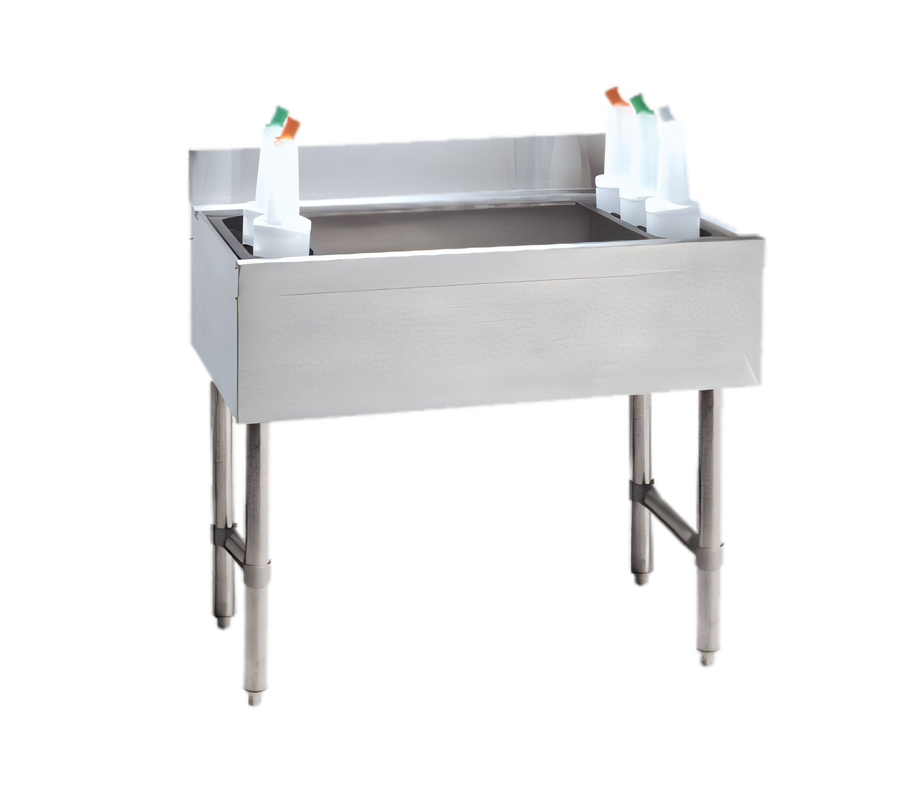 Product image #1 for Advance Tabco Underbar Basics Stainless Steel Cocktail Unit Bar Ice Bin