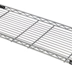 Thumbnail image #1 for Quantum 1260RCSGY Cantilevered Wire Shelf, 60"W x 12"D, 1" Retaining Ledge, Gray Epoxy Finish