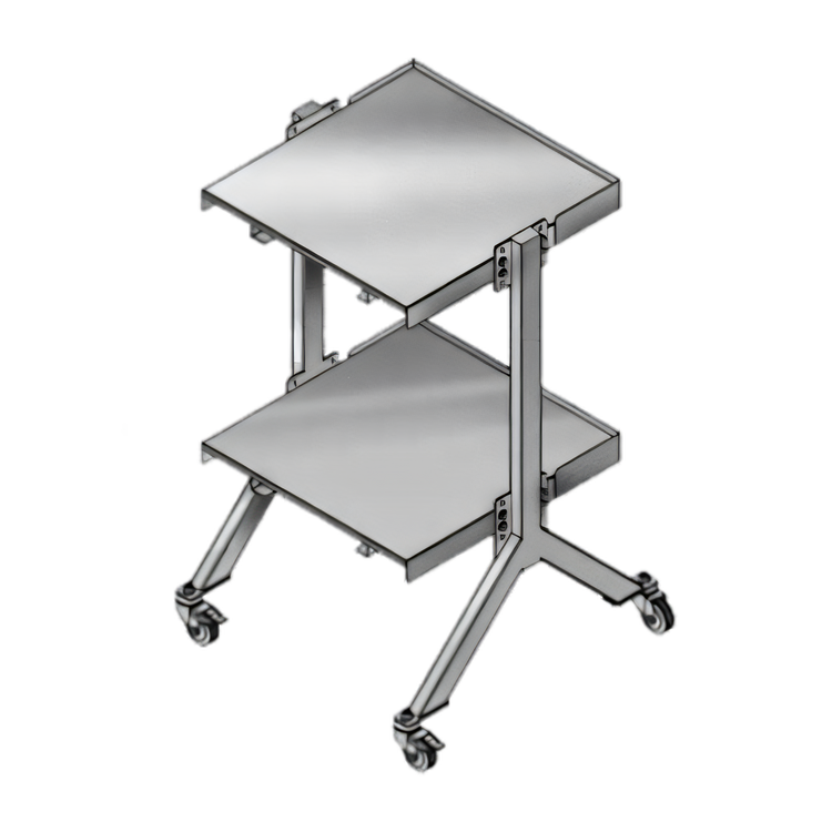 Product image #1 for Merrychef USA 48-Inch Stainless Steel Double Oven Cart for Double e4 Ovens