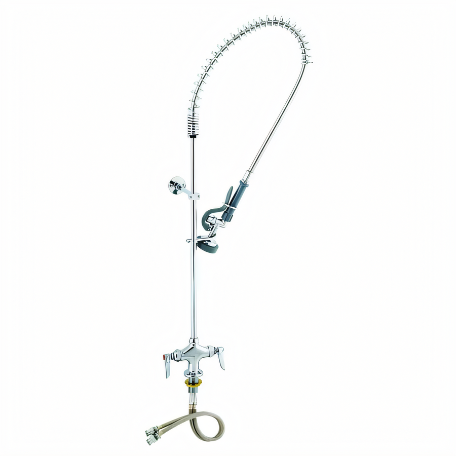 Product image #1 for EasyInstall Spring-Action Single-Hole Deck-Mount Pre-Rinse Unit with 24" Riser and 44" Hose