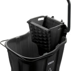Thumbnail image #1 for CFS Brands OmniFit™ 8690403 35 Qt Mop Bucket Combo with Side Press Wringer, Black