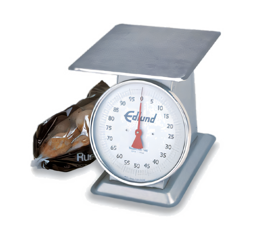 Product image #1 for Edlund HD-100 Heavy Duty Mechanical Receiving Scale, 100 lb x 4 oz, Stainless Steel