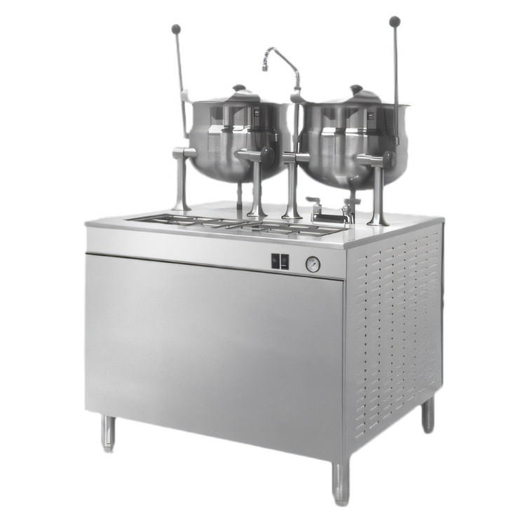 Product image #1 for Cleveland Range 24-Inch Direct Steam Kettle on Modular Base with One 6-Gallon Steam-Jacketed Kettle