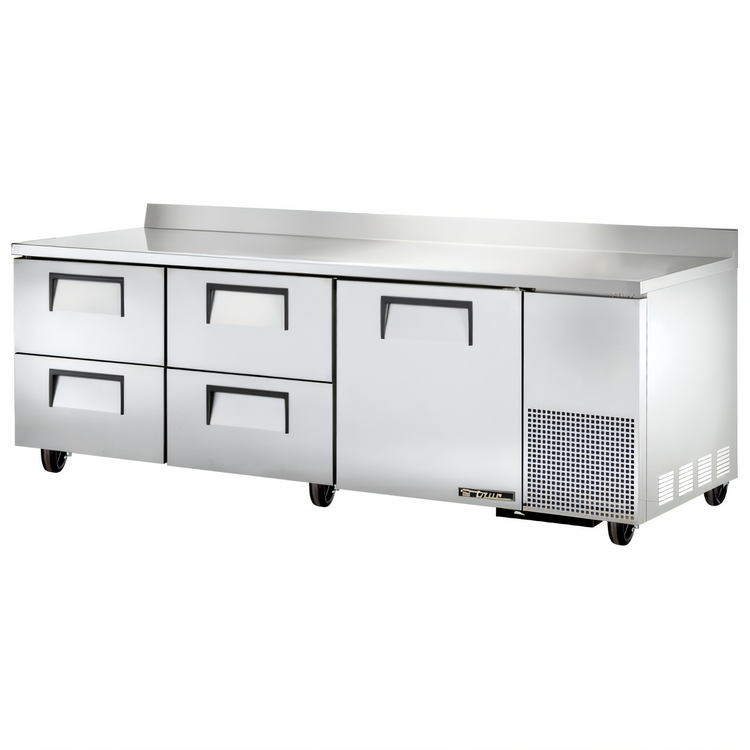 Product image #1 for True Deep Three-Section Worktop Refrigerator with 1 Door and 4 Drawers