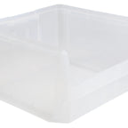 Thumbnail image #1 for Quantum QMS543CL_X Clear Stackable Storage Bin, 19-3/4"L x 18-3/8"W x 11-7/8"H, 150 lb Stack Capacity