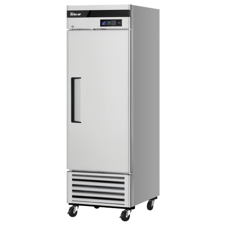 Product image #1 for Turbo Air Super Deluxe One-Section Reach-In Refrigerator, 19.03 Cu. Ft., Right-Hinged Solid Door