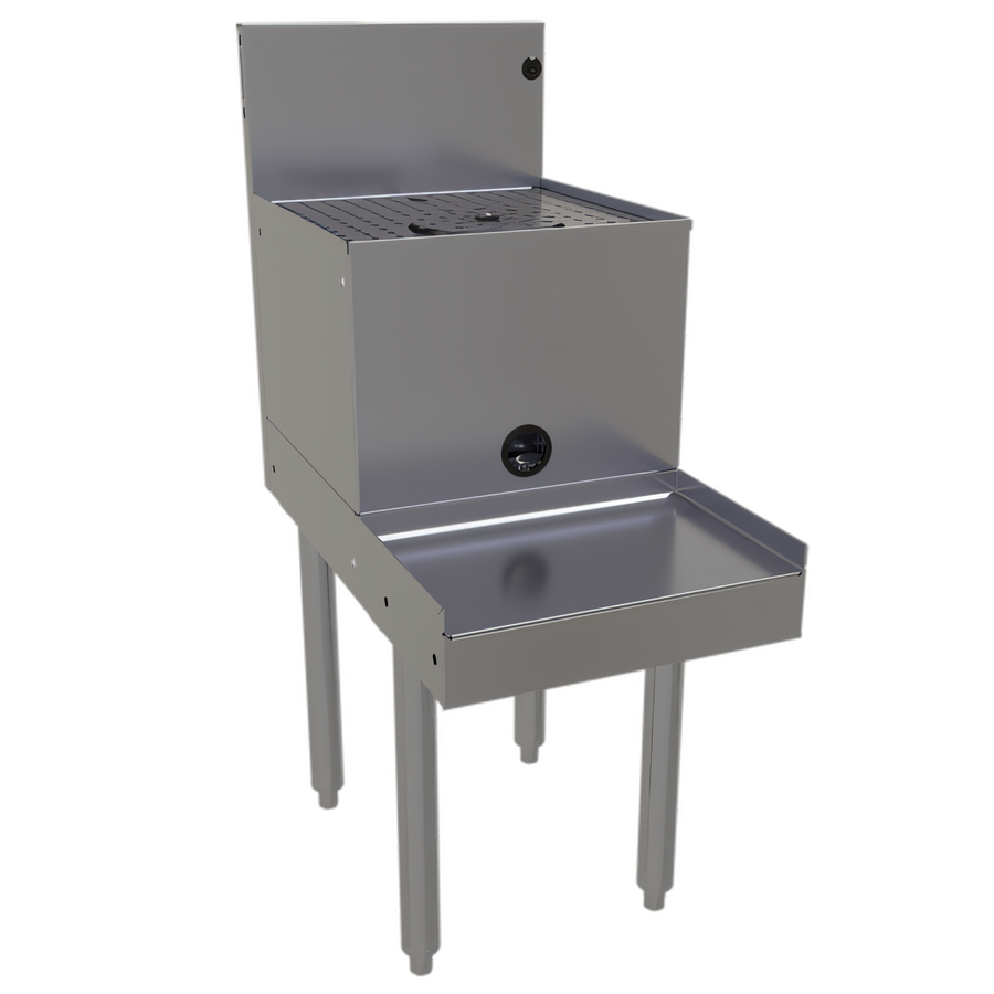 Product image #1 for 14-Inch Wide Freestanding Drainboard Blender Station with Rinser Faucet