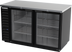 Thumbnail image #1 for Beverage Air 58-Inch Two-Section Glass Door Food-Rated Back Bar Refrigerator