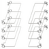 Thumbnail image #1 for Hoshizaki Stainless Steel Bottom Support Wire Tray Slides for 18 x 26 Baker Pans