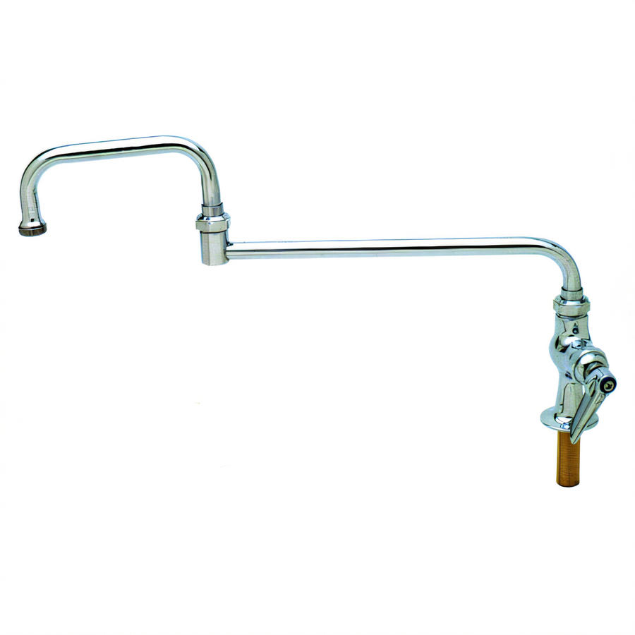Product image #1 for T&S Brass B-0255 Single Pantry Deck-Mount Faucet with 18-Inch Double-Joint Swing Nozzle