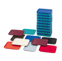 Vollrath Rectangular Polypropylene Fast Food Tray, 12 x 16 Inch, Red