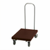 Thumbnail image #1 for Cambro Dark Brown Utility Platform Truck with Chrome Handle, 600 lb Capacity