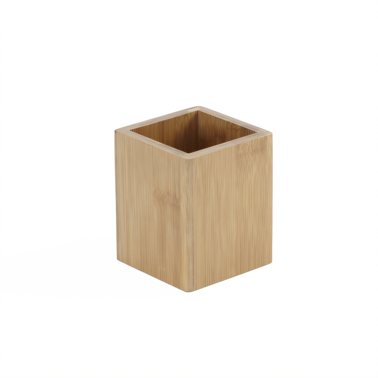 Product image #1 for American Metalcraft Bamboo Square Condiment Caddy Box