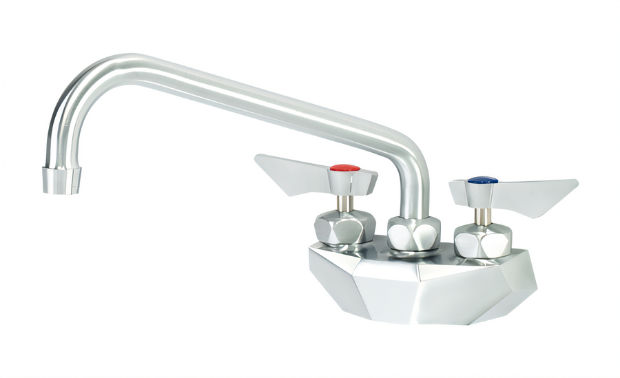 Product image #1 for Krowne Diamond Series Commercial Splash Mount Faucet with 10-Inch Swing Spout, 4-Inch Centers