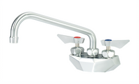 Krowne Diamond Series Commercial Splash Mount Faucet with 10-Inch Swing Spout, 4-Inch Centers
