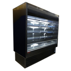 Thumbnail image #1 for Howard-McCray SC-OD35E-8-B-LED 99-Inch Black Self-Contained Dairy Open Merchandiser with LED-Lit 4-Tier Shelving