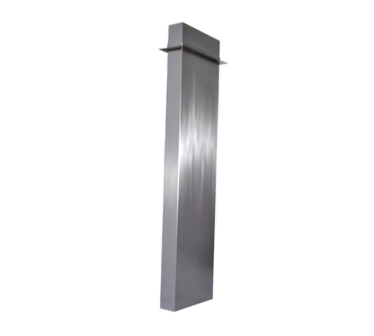 Product image #1 for Advance Tabco 60-Inch Stainless Steel Ventilation Riser with Adjustable Ceiling Trim Collar
